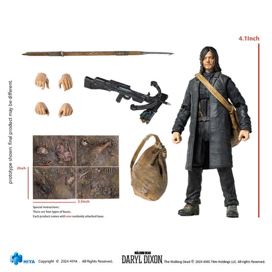 HIYA Exquisite Mini Series 1/18 Scale The Walking Dead Daryl Dixon