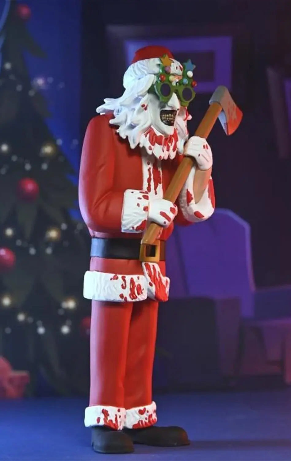 NECA Toony Terrors Terrifier – Art the Clown Santa Suit (Bloody Version) 6″ Scale Action Figure