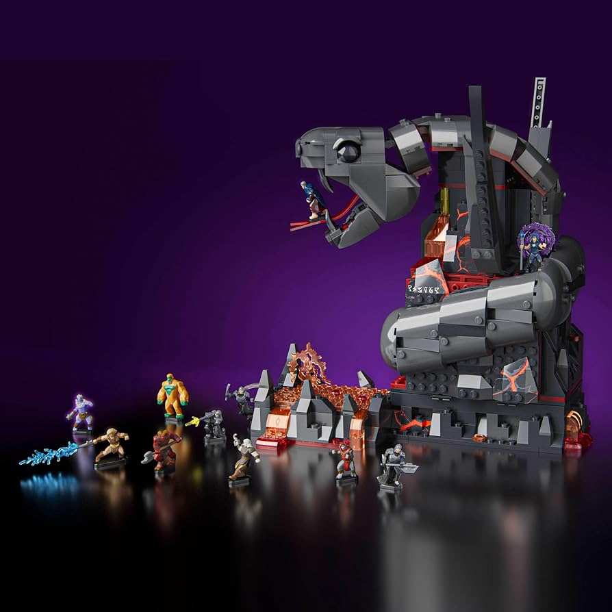 Masters of the Universe Mattel Brick Shop Construction Set Snake Mountain