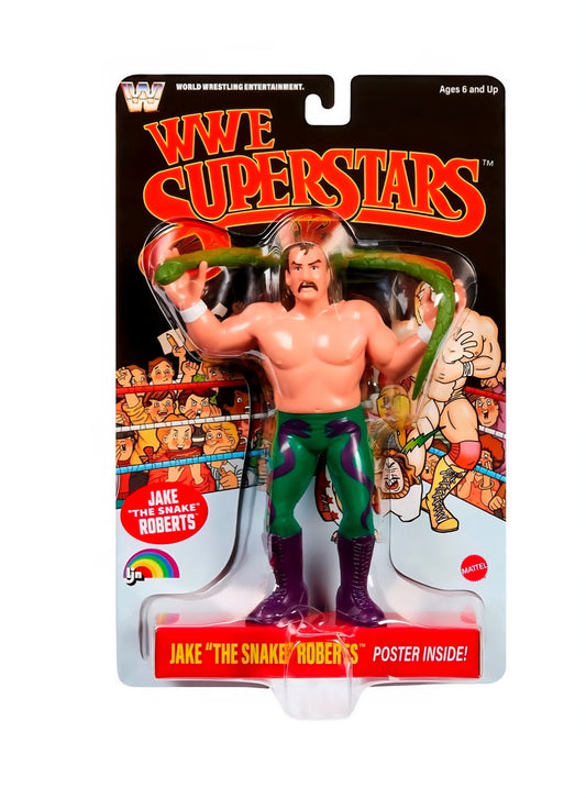 LJN WWE Superstars Jake “The Snake” Roberts Action Figure (Black Card Chase Variant)