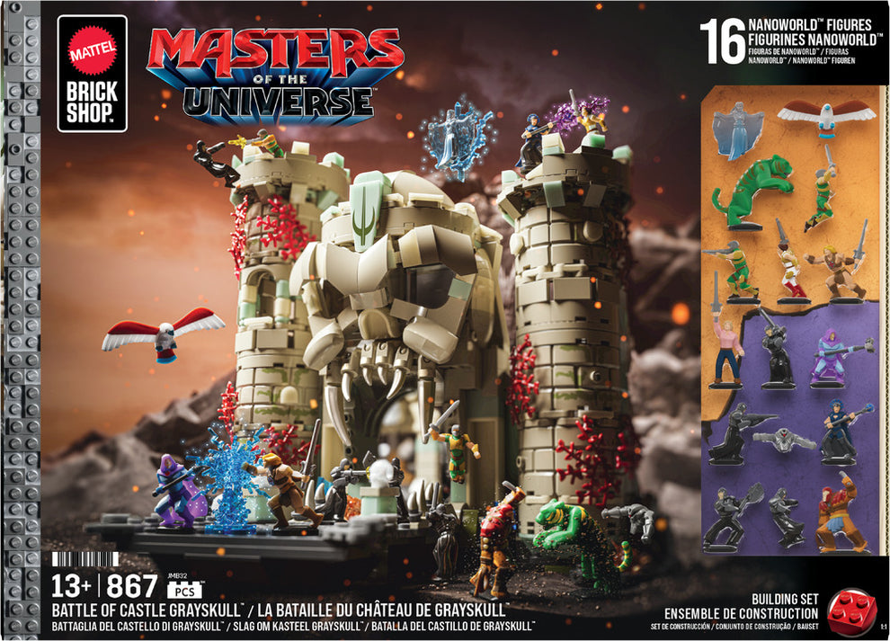 Mattel Brick Shop Master of the Universe Battle of Castle Grayskull