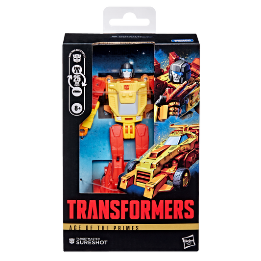 Transformers Age of the Primes Deluxe Class Targetmaster Sureshot