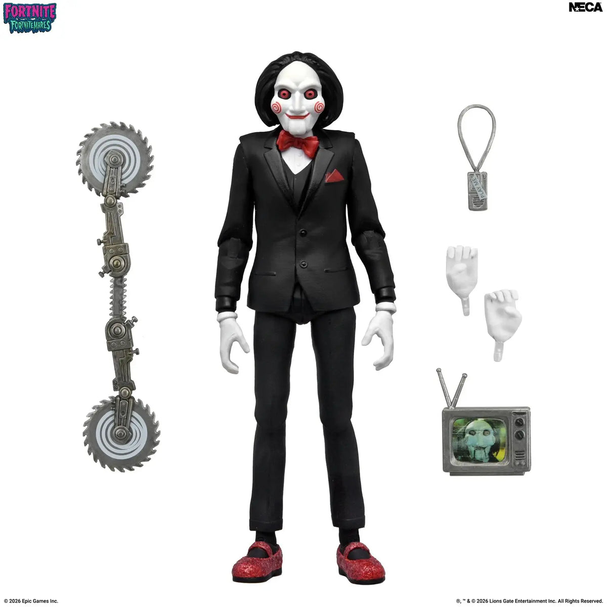 NECA Fortnite X Saw – Fortnitemares Billy the Puppet 7″ Scale Action Figure