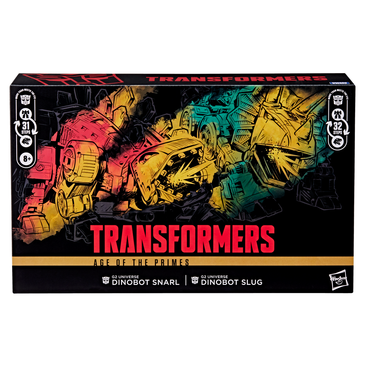 Transformers Age of the Primes G2 Universe Dinobot Slug and G2 Universe Dinobot Snarl