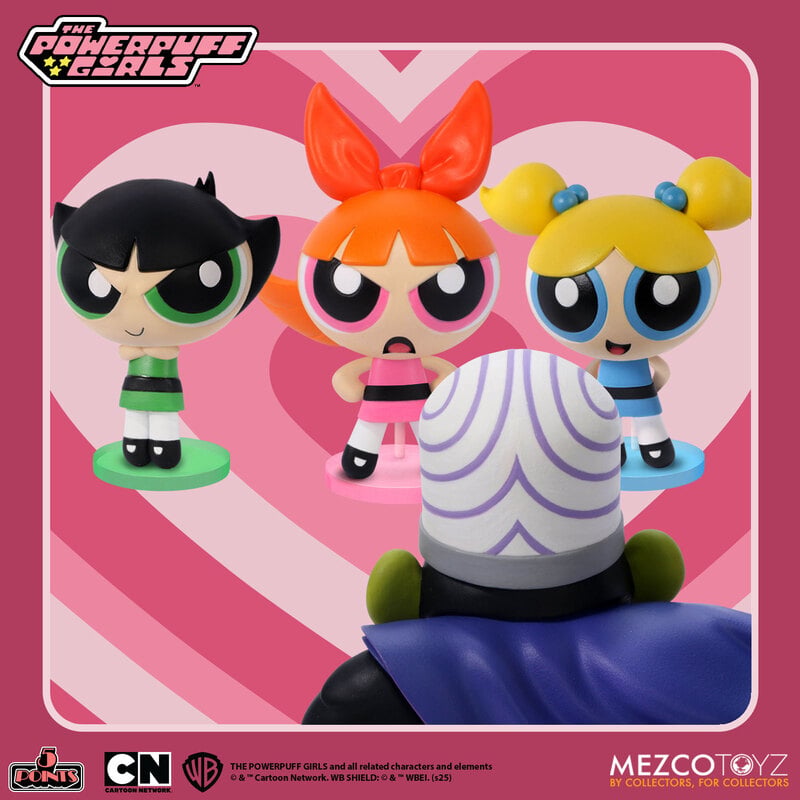 Mezco 5 Points Powepuff Girls Set