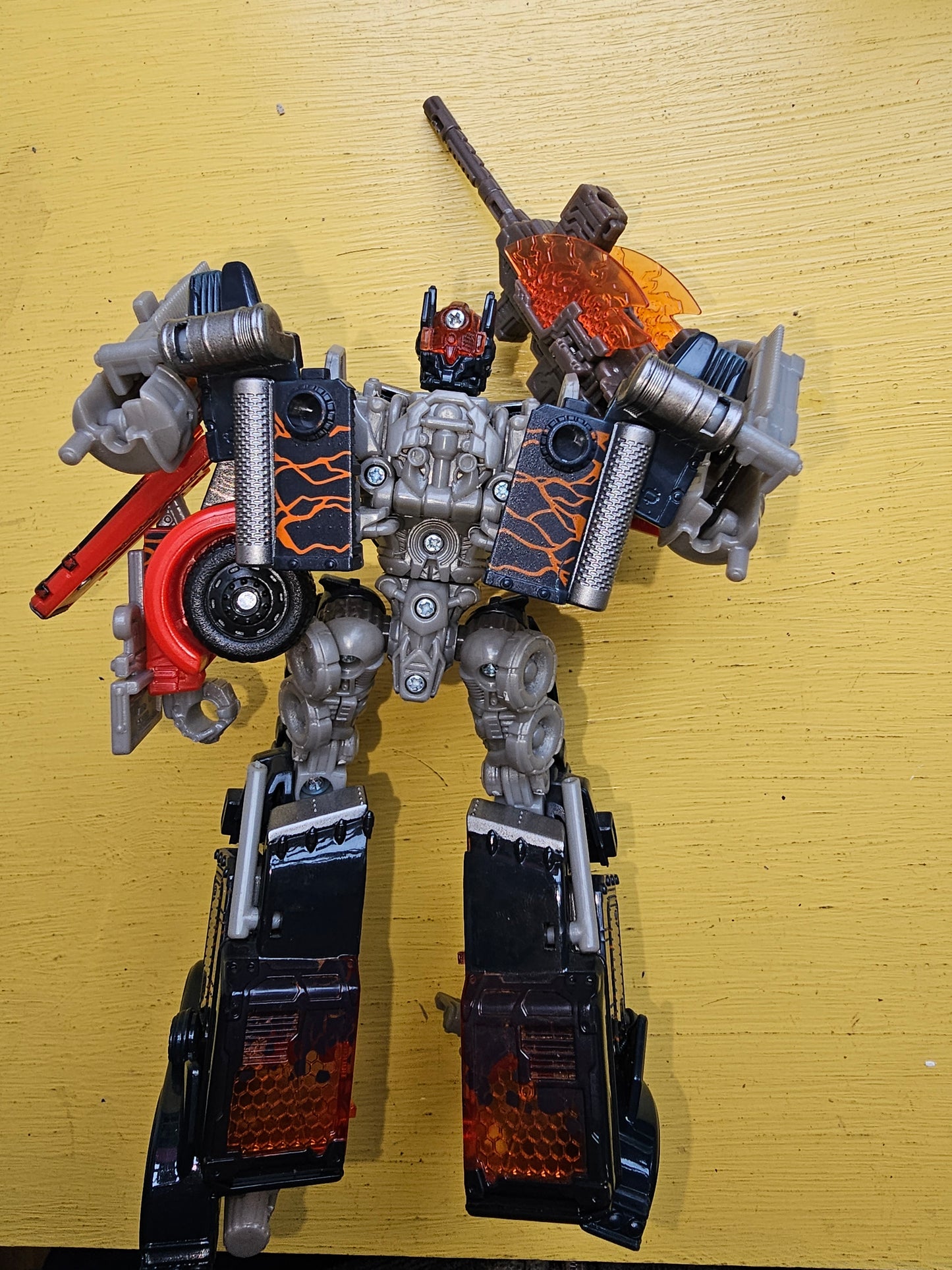 Transformers DOTM MechTech Fireburst Optimus Prime