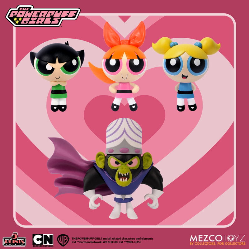 Mezco 5 Points Powepuff Girls Set
