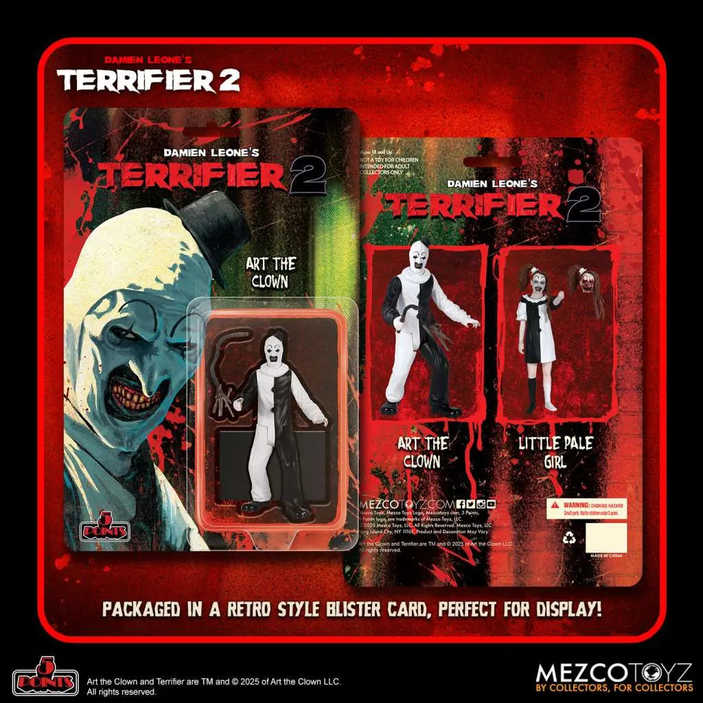 MEZCO Terrifier 2 – 5 Point Action Figures 2 Pack