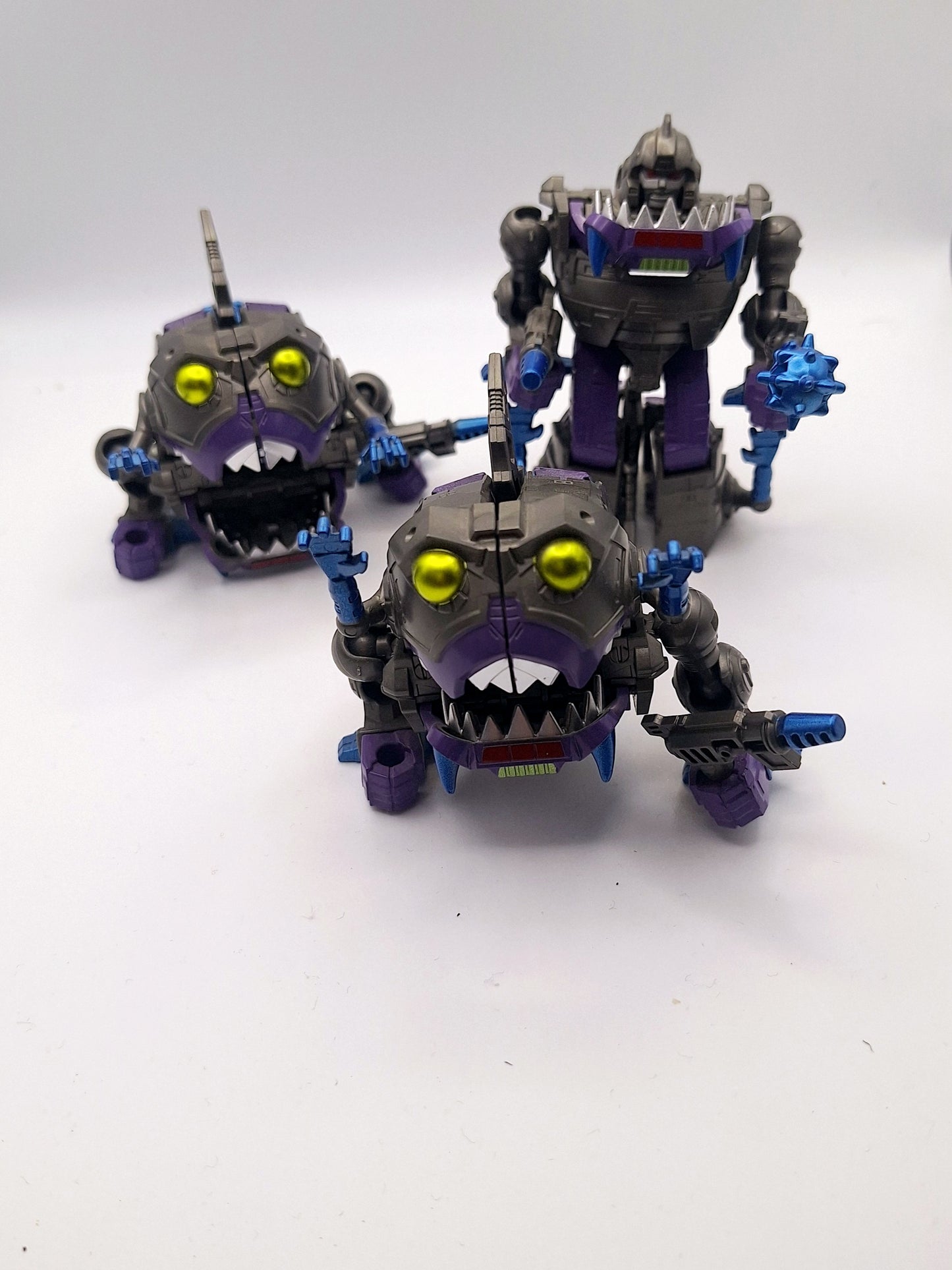 Transformers Set Of 3 Sharkticon Deformable Robot KO