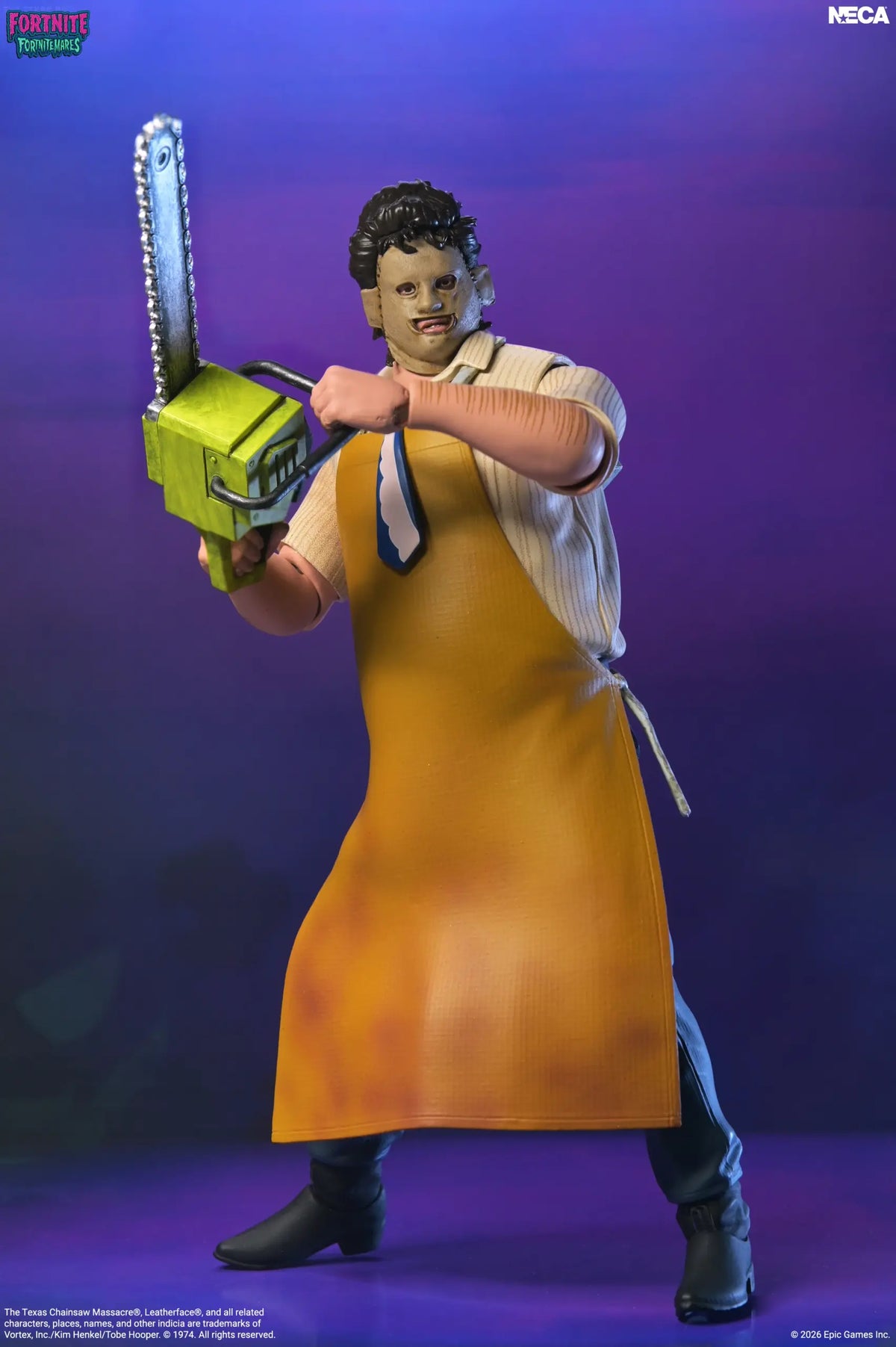 NECA Fortnite X Texas Chainsaw Massacre – Fortnitemares Leatherface 7″ Scale Action Figure