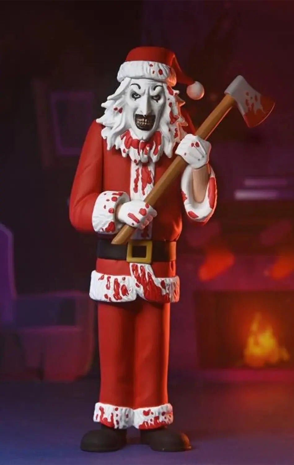 NECA Toony Terrors Terrifier – Art the Clown Santa Suit (Bloody Version) 6″ Scale Action Figure