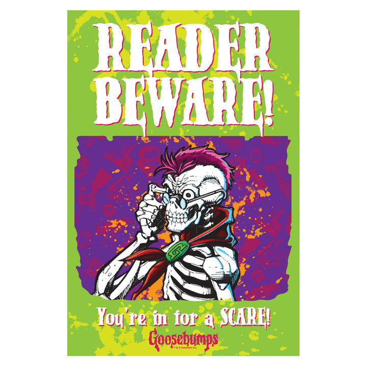 Goosebumps – Reader Beware Metal Sign