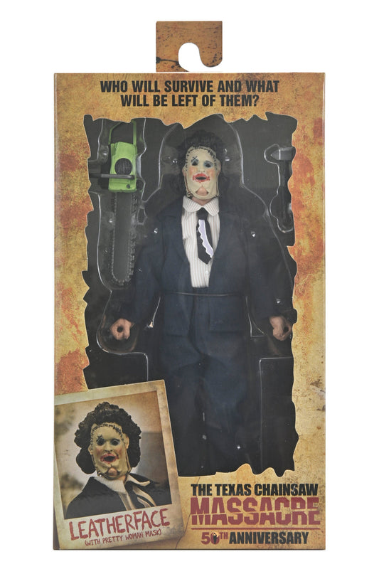 Texas Chainsaw Massacre: 50th Anniversary: Clothed Action Figure: Leatherface (Pretty Woman Mask)