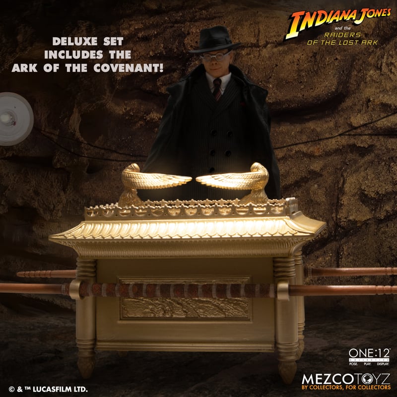 Pre-order September 2024 One:12 Collective Major Toht and Ark of the Covenant Deluxe Boxed Set