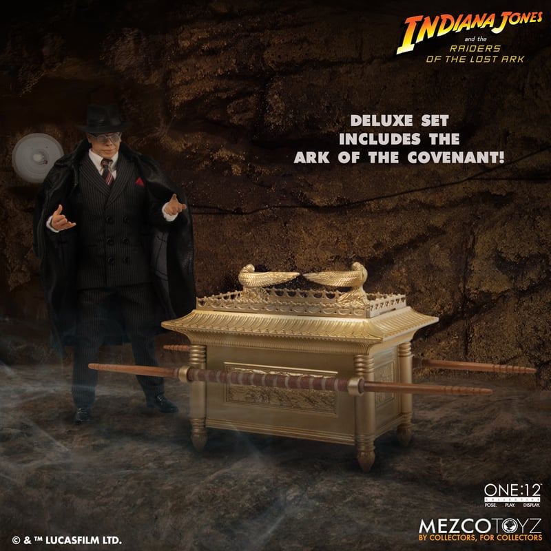 Pre-order September 2024 One:12 Collective Major Toht and Ark of the Covenant Deluxe Boxed Set