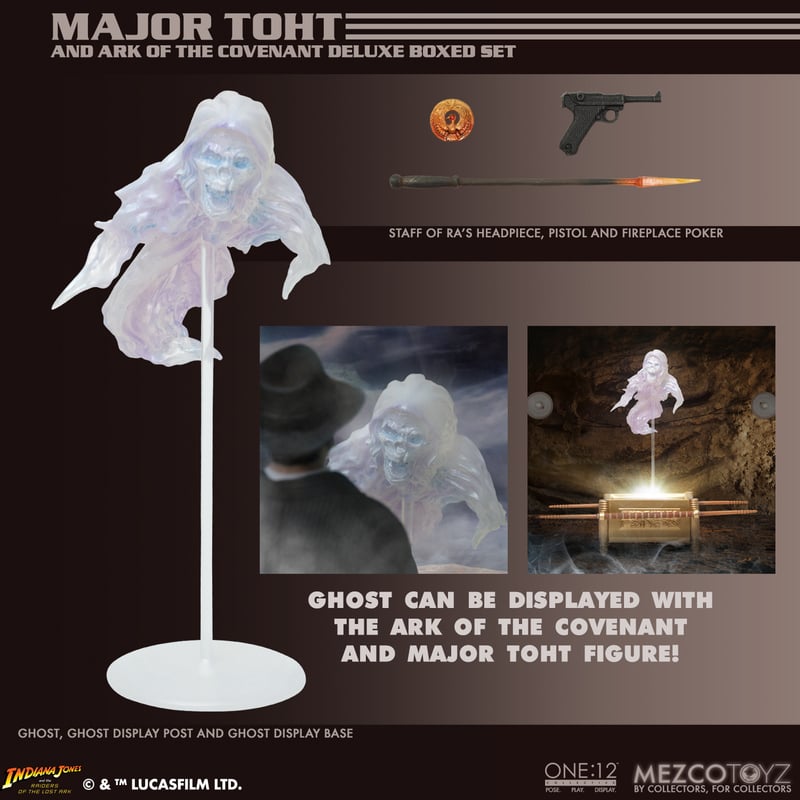 Pre-order September 2024 One:12 Collective Major Toht and Ark of the Covenant Deluxe Boxed Set