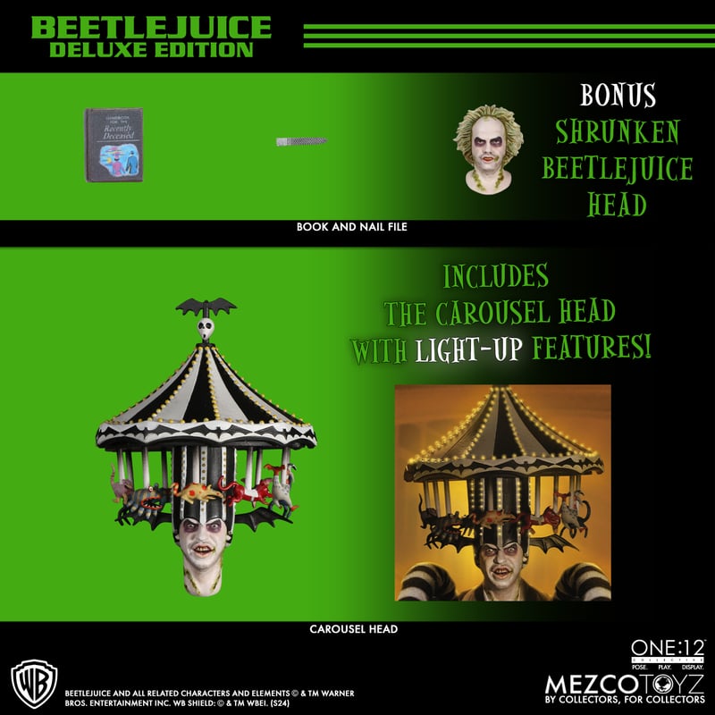 Pre-order August 2025 Beetlejuice Deluxe Edition One:12 Collective Action Figure