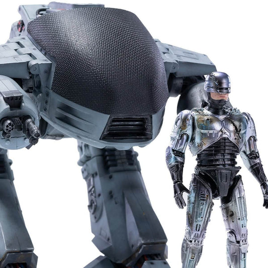 Hiya Toys ROBOCOP ED-209 VS ROBOCOP BATTLE DAM PX 1/8 ACTION FIGURE 2PK SDCC 2022