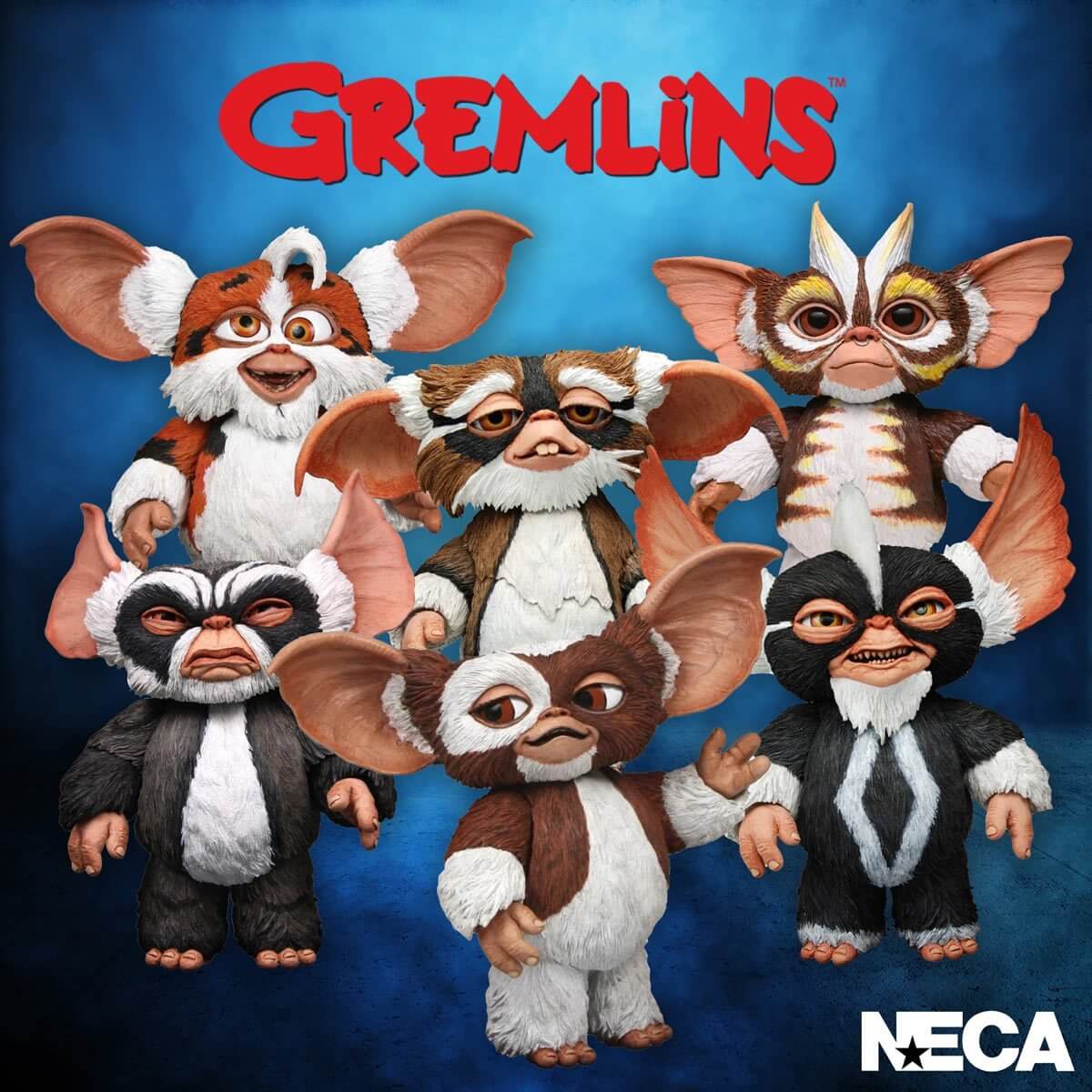 Gremlins Mogwais 7-Inch Scale Action Figure 6 Figure Set