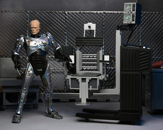 NECA Ultimate Battle Damaged Robocop with Chair