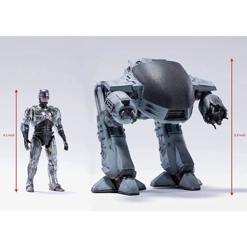 Hiya Toys ROBOCOP ED-209 VS ROBOCOP BATTLE DAM PX 1/8 ACTION FIGURE 2PK SDCC 2022