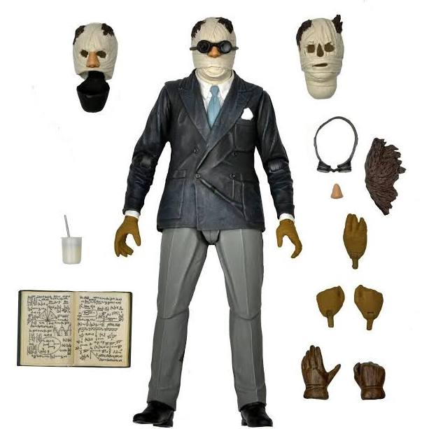 Universal Monsters Ultimate Invisible Man Figure 7" Action Figure (Colour Version)