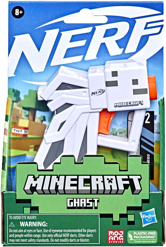 NERF Micro Shots Minecraft Ghast Mini Blaster