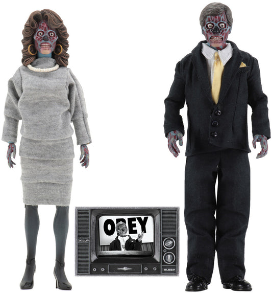THEY LIVE ALIENS 8" RETRO ACTION FIGURE 2 PACK