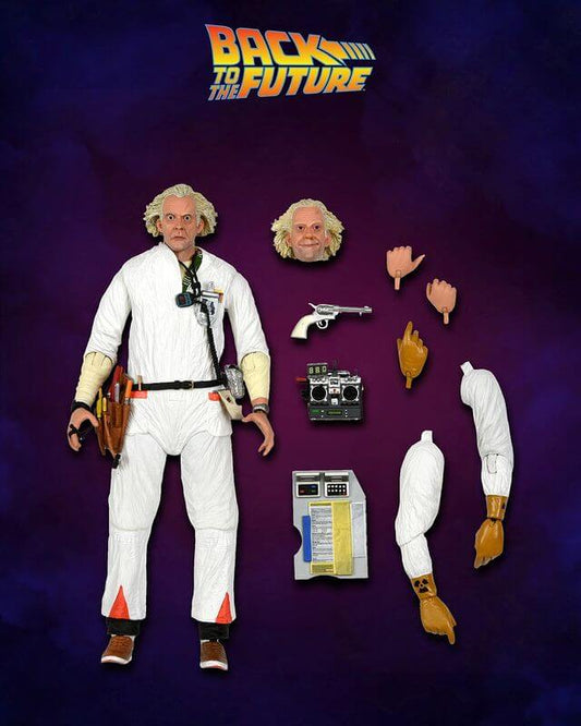 BACK TO THE FUTURE ULTIMATE 7" SCALE ACTION FIGURE - HAZMAT SUIT DOC BROWN
